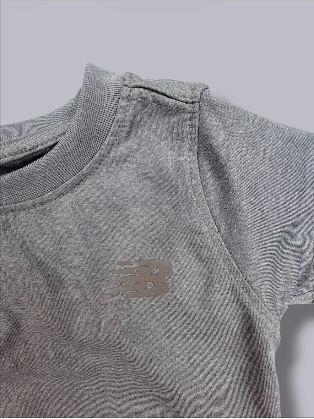 New Balance Grey Tee and Black Athletic Shorts Set (18Months)